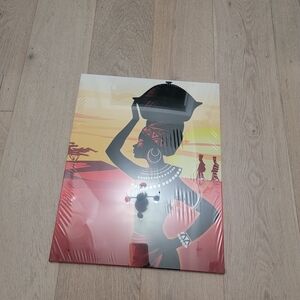 African Woman Silhouette Art Print